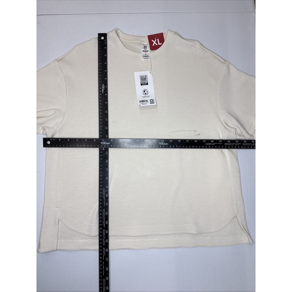 Member's Mark Women's Sand Wash (Short Sleeve) Tee Cream Size XL - Picture 5 of 16